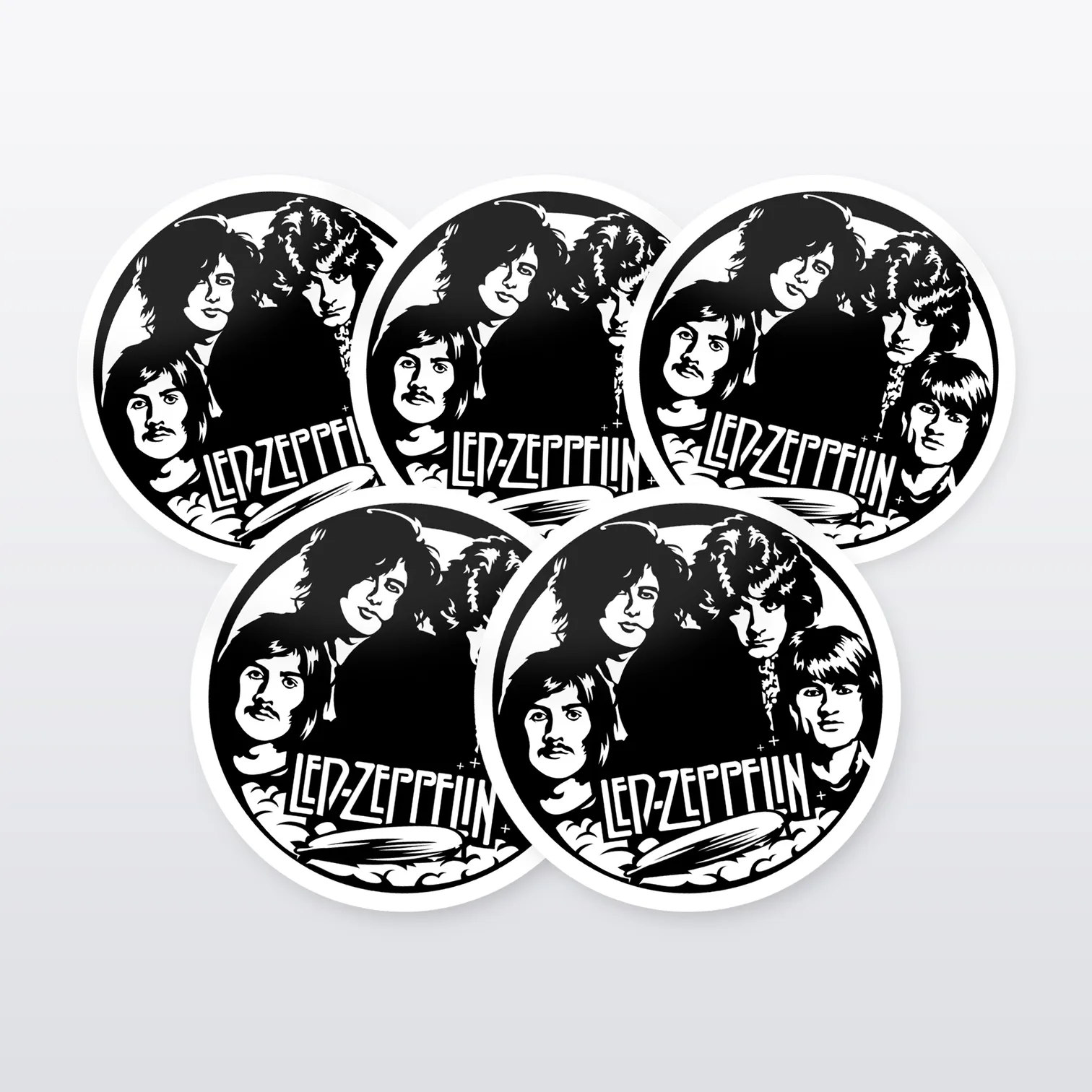 Led Zeppelin Aufkleber Set I – 5 Sticker