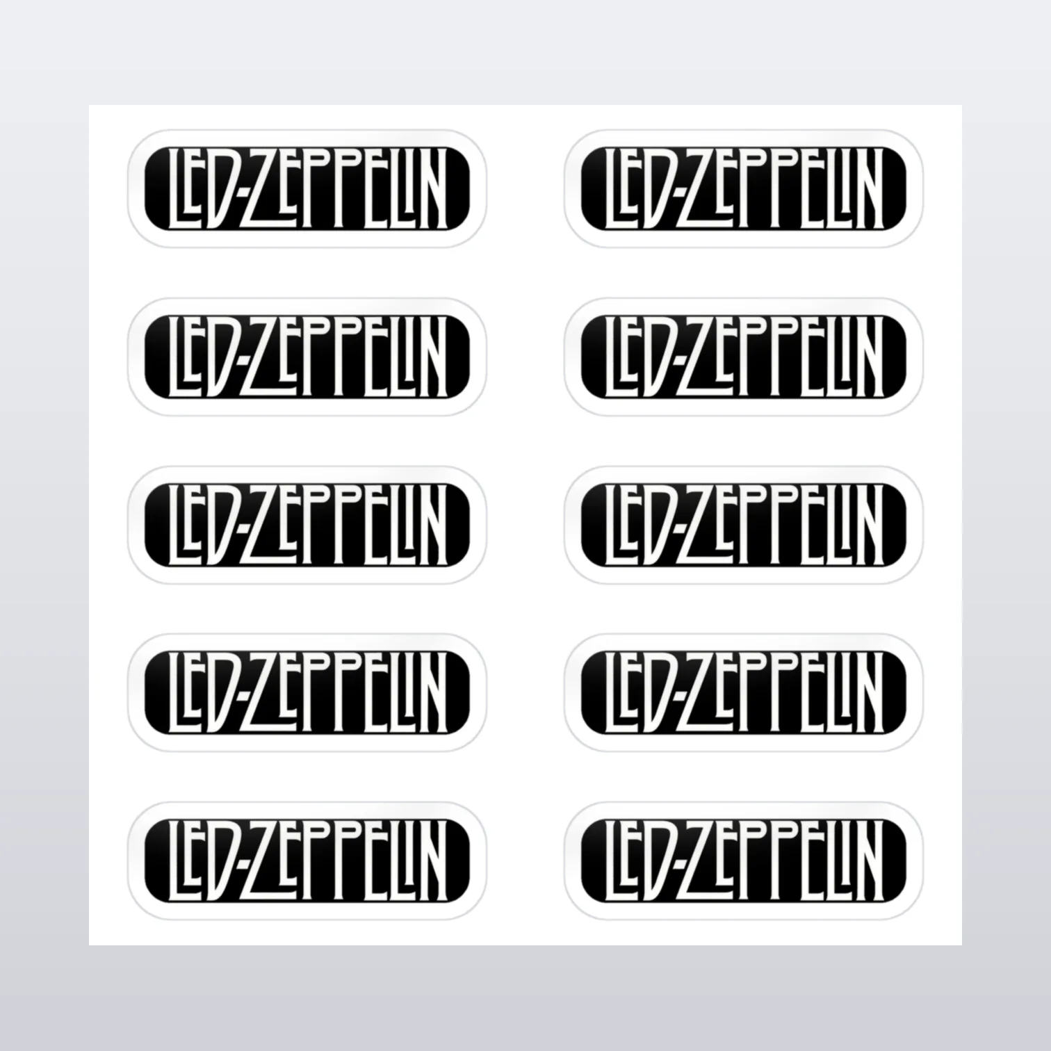 Led Zeppelin Aufkleber Set II – Aufkleber auf Bogen