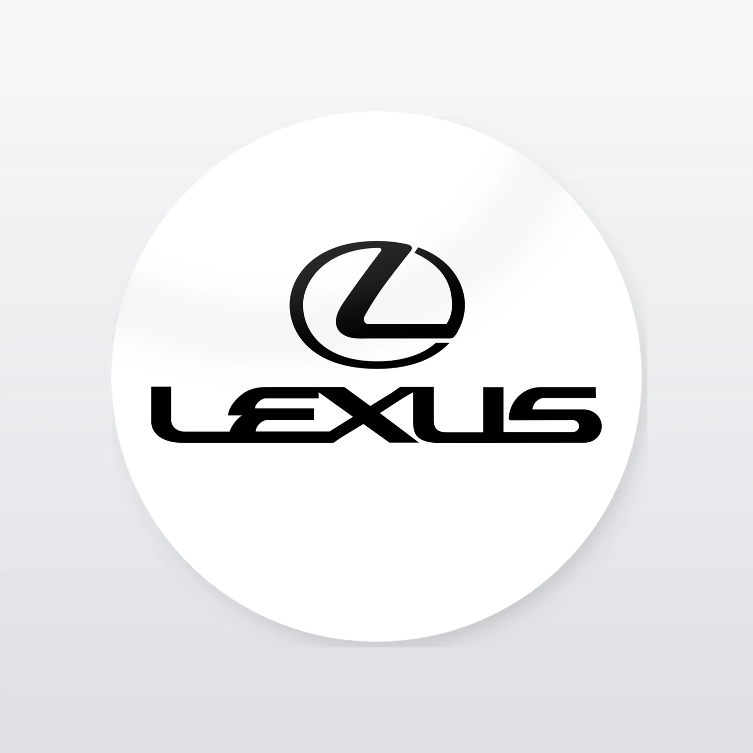 Lexus Aufkleber Set – einzelner Aufkleber in Großaufnahme