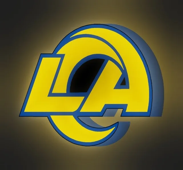 Los Angeles Rams LED-Leuchtschild