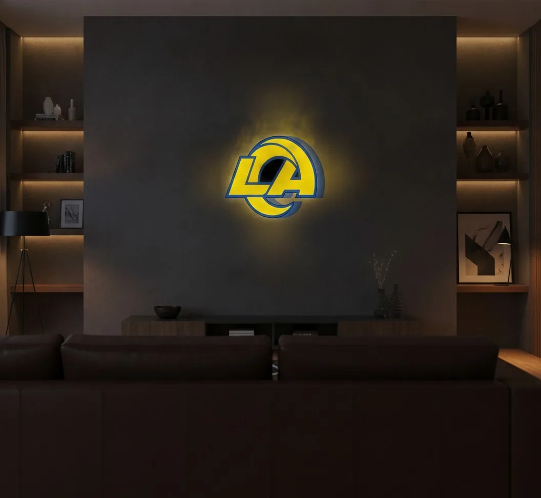 Los Angeles Rams LED-Leuchtschild