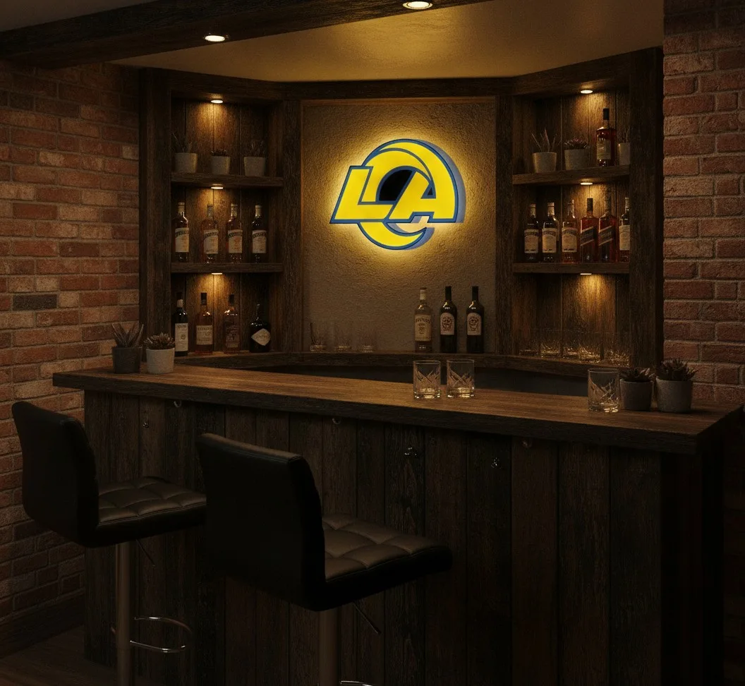 Los Angeles Rams LED-Leuchtschild
