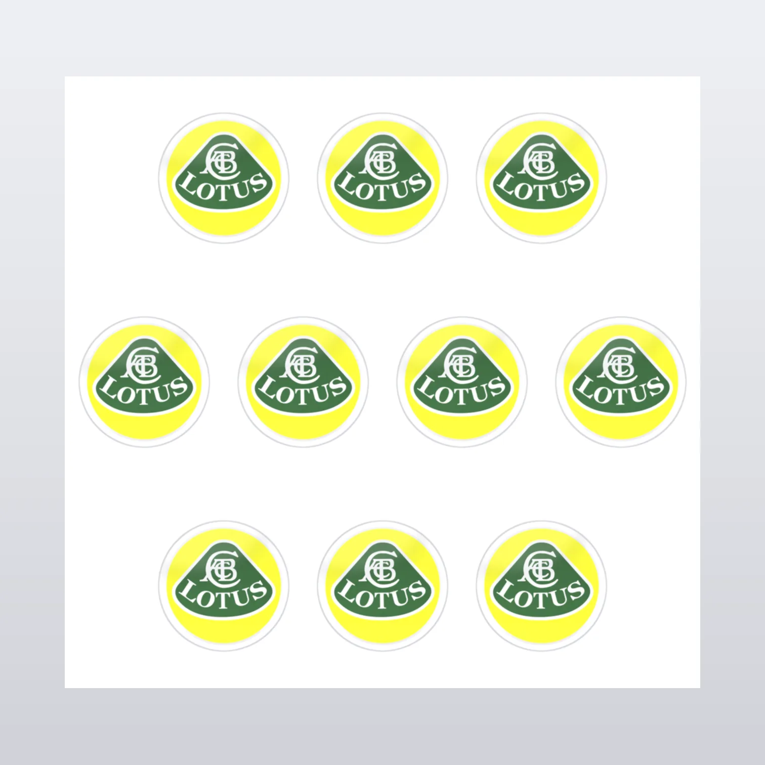 Lotus Aufkleber Set – Aufkleber auf Bogen