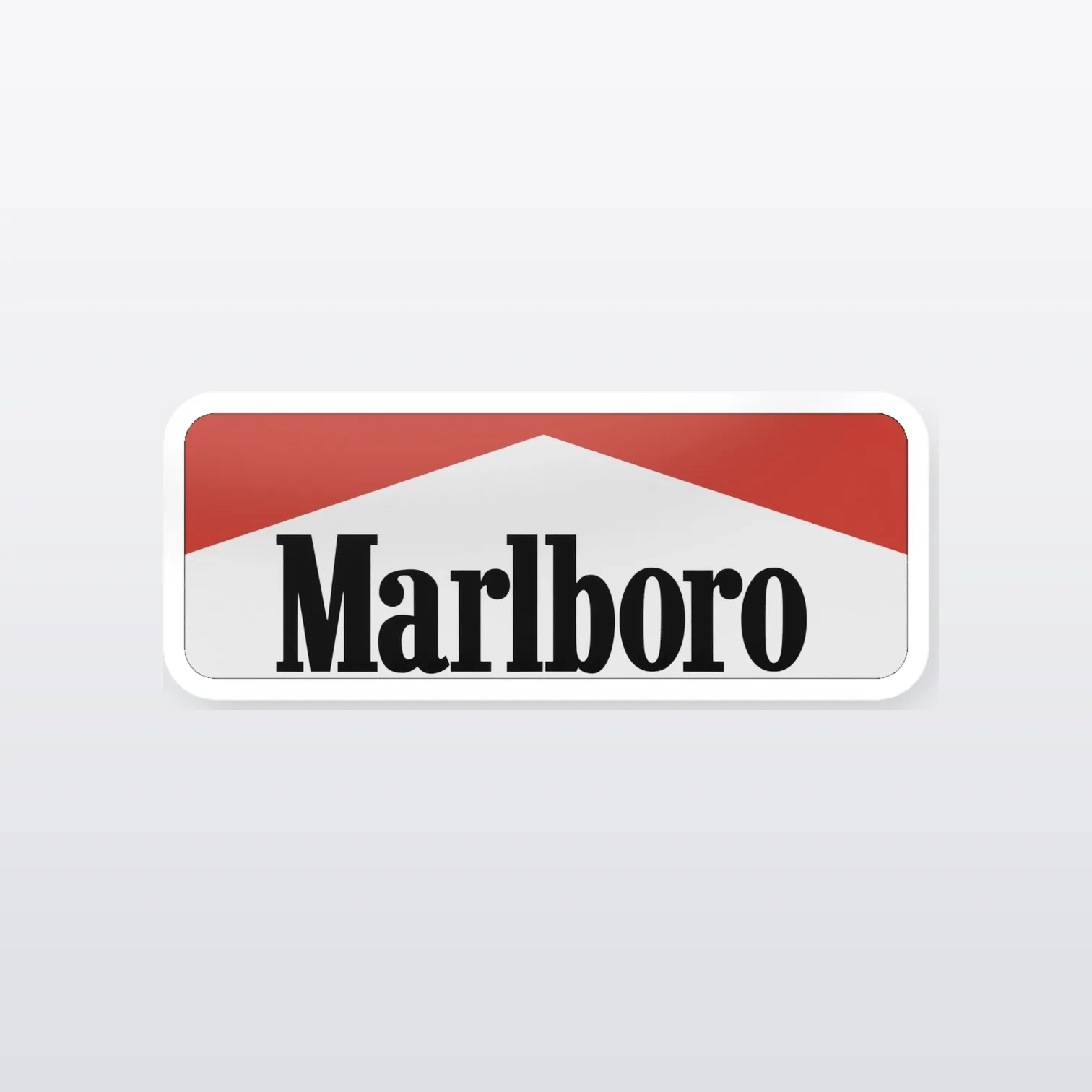 Marlboro Aufkleber Set – einzelner Aufkleber in Großaufnahme