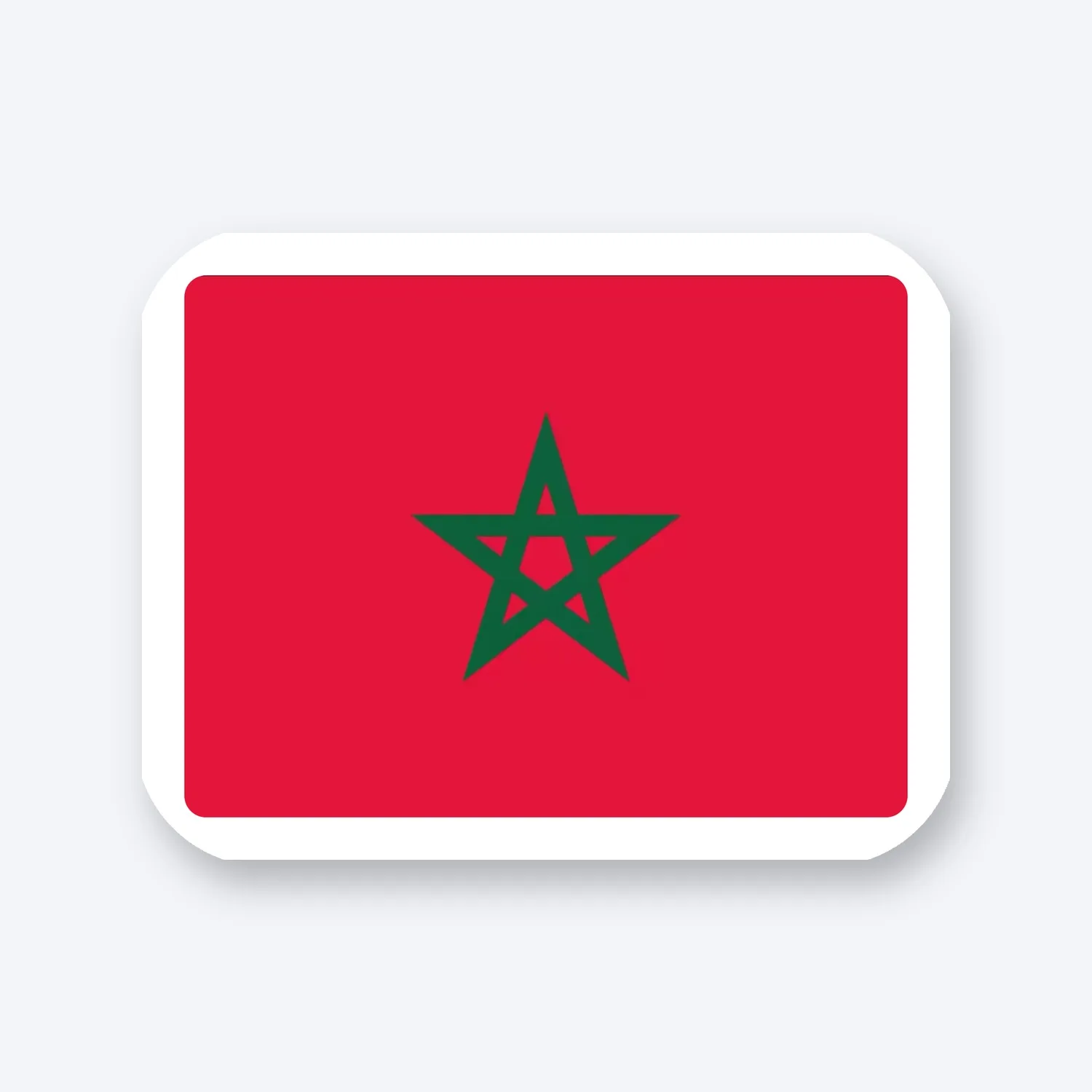 Marokko Flagge Aufkleber Set