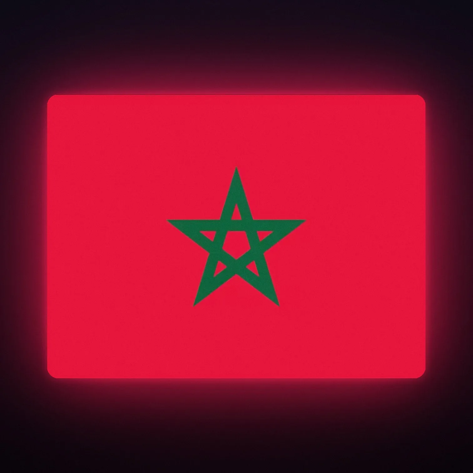 Marokko Flagge LED-Leuchte