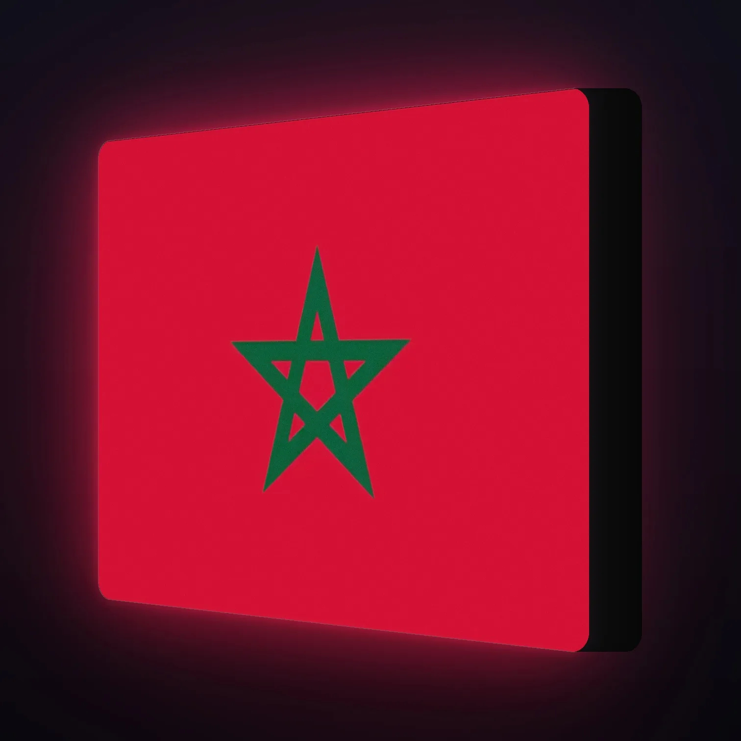 Marokko Flagge LED-Leuchte