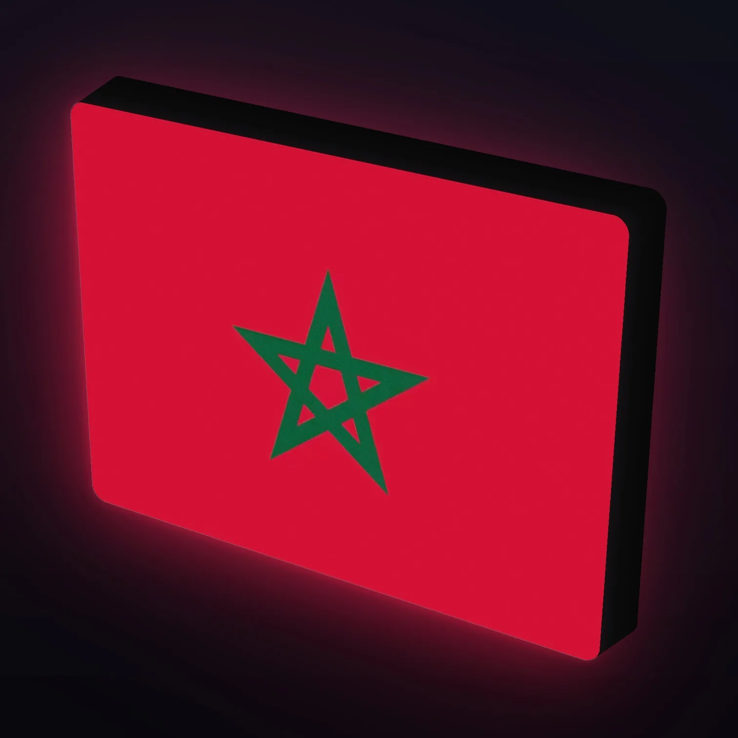 Marokko Flagge LED-Leuchte