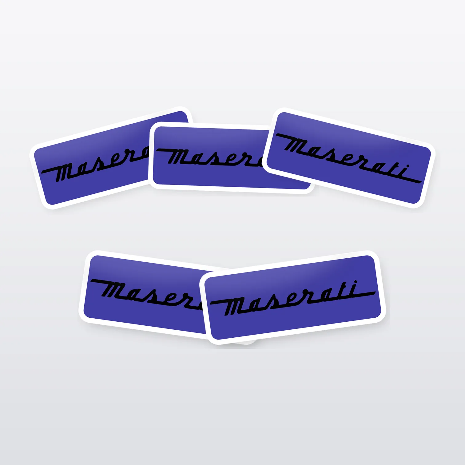Maserati Logo Aufkleber Set – 5 Sticker