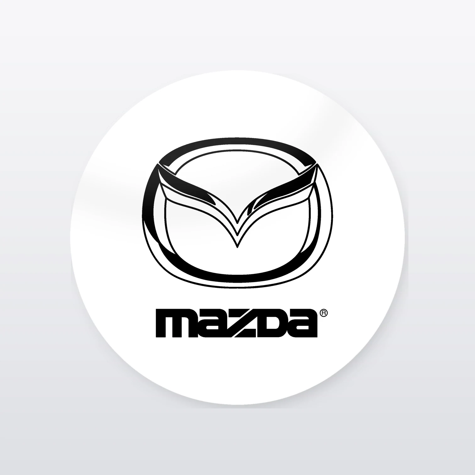 Mazda Aufkleber Set – einzelner Aufkleber in Großaufnahme