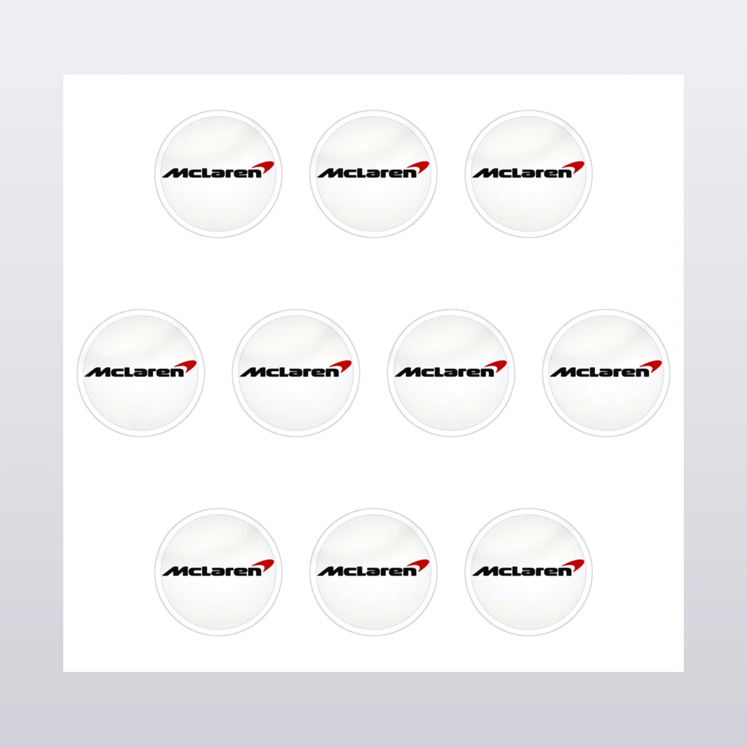 McLaren Aufkleber Set – Aufkleber auf Bogen