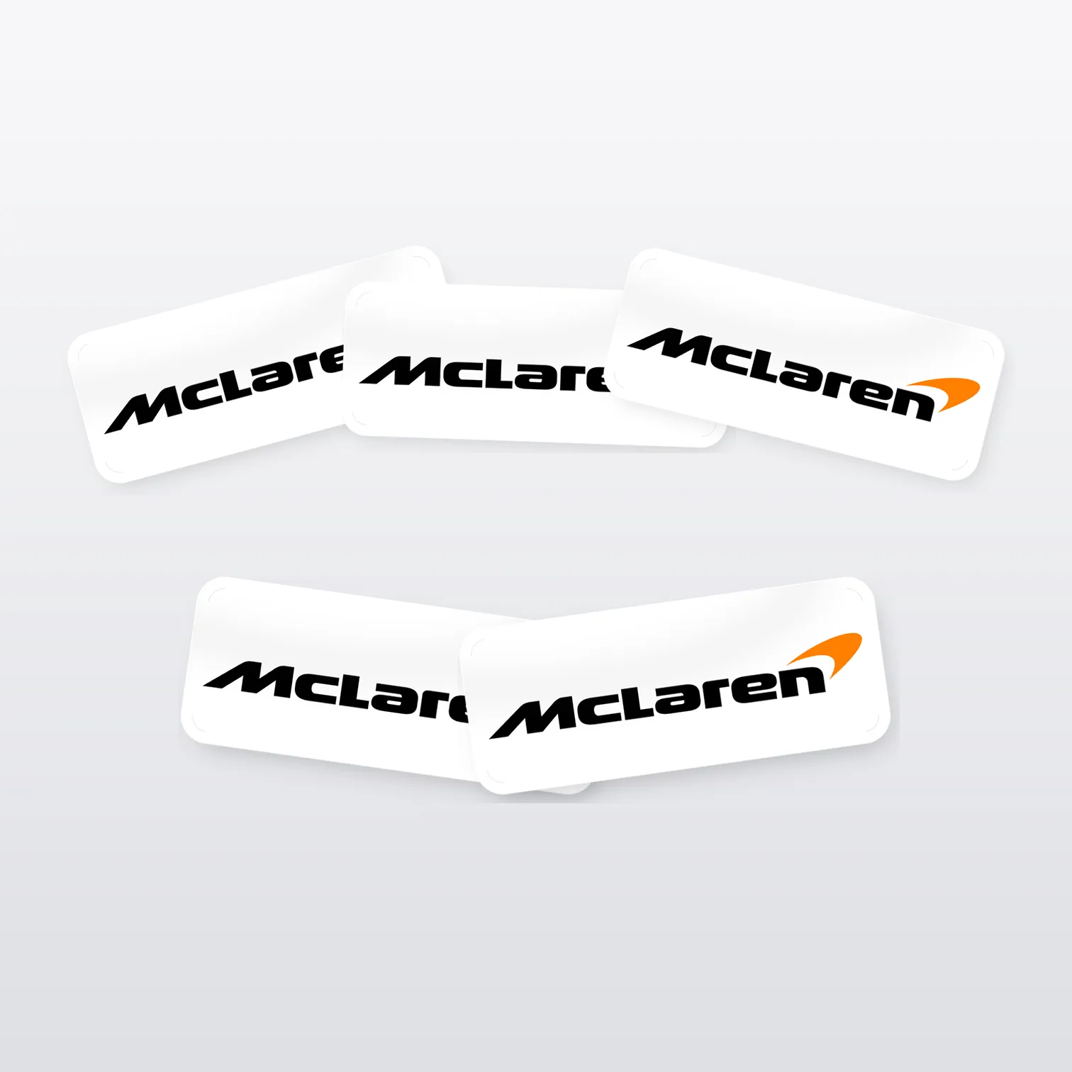 McLaren Aufkleber Set weiss – 5 Sticker