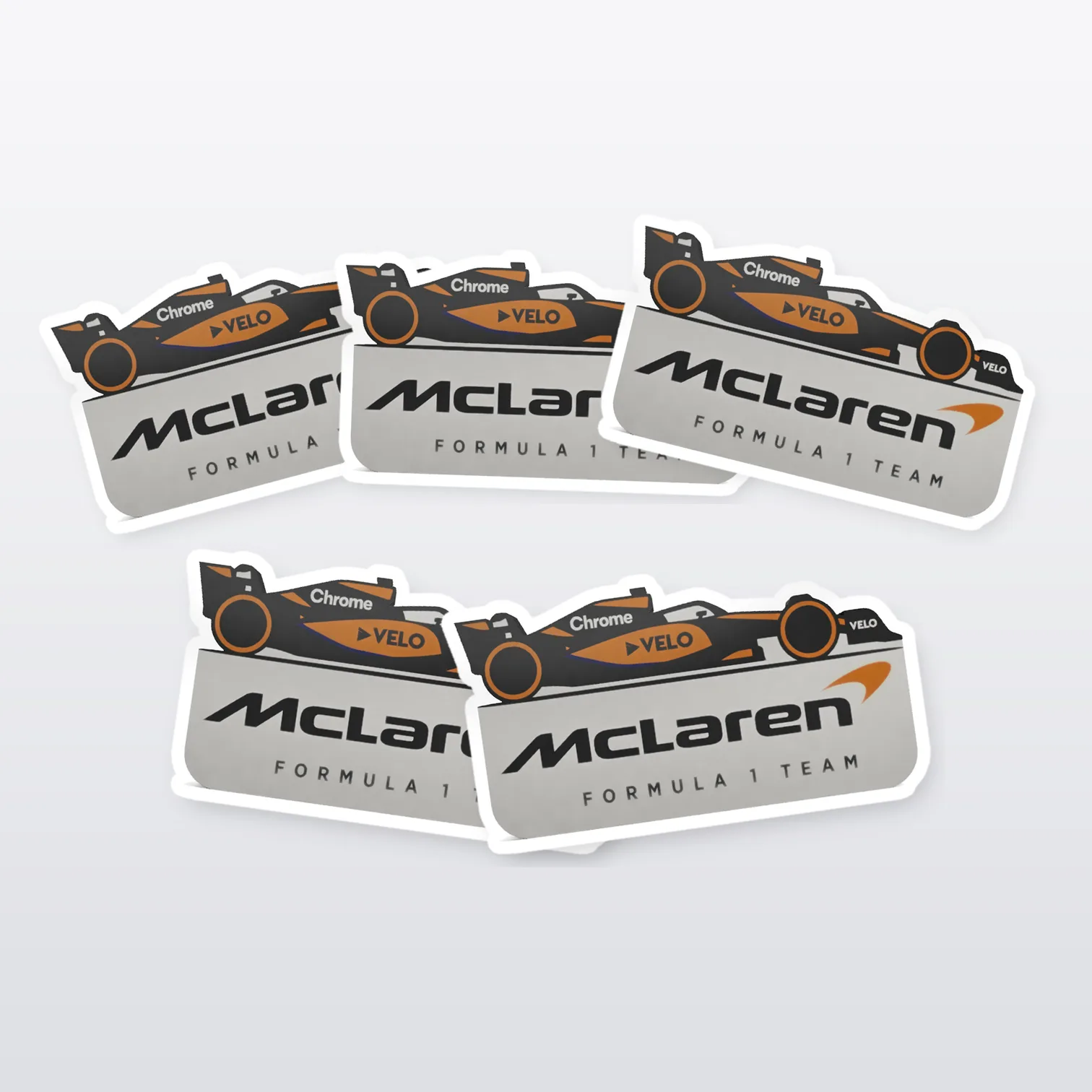 McLaren Formula 1 Team Aufkleber Set – 5 Sticker