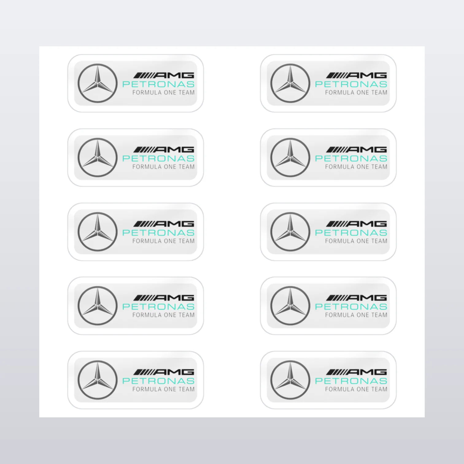 Mercedes AMG Racing Aufkleber Set – Aufkleber auf Bogen