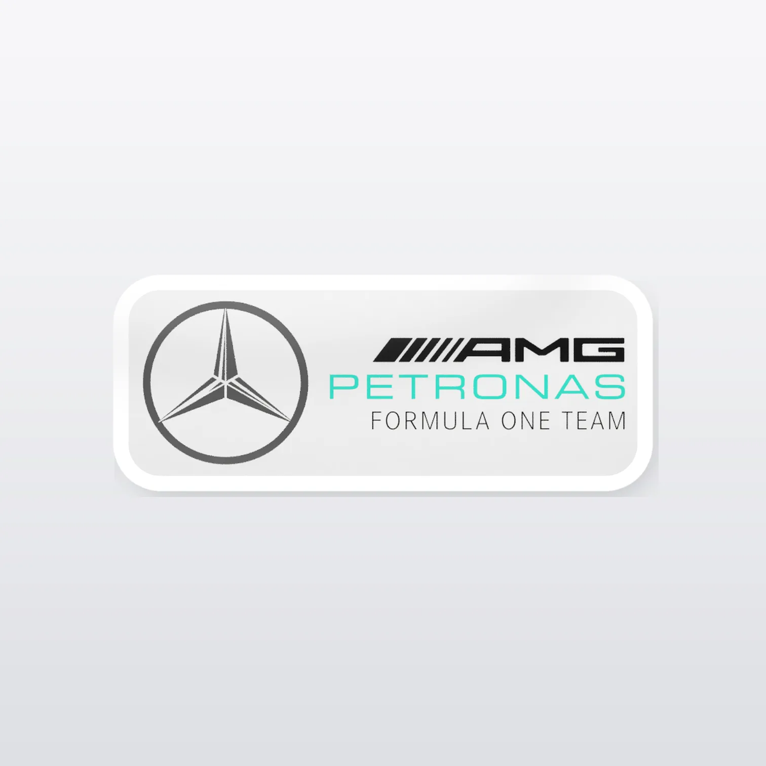 Mercedes AMG Racing Aufkleber Set – einzelner Aufkleber in Großaufnahme