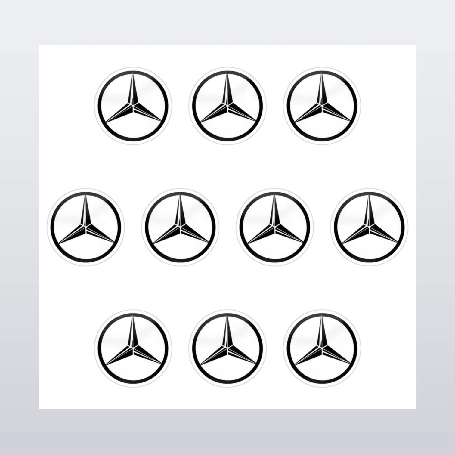 Mercedes-Benz Aufkleber Set – Aufkleber auf Bogen