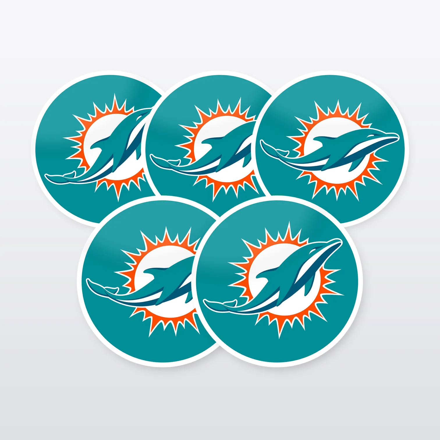 Miami Dolphins Aufkleber Set