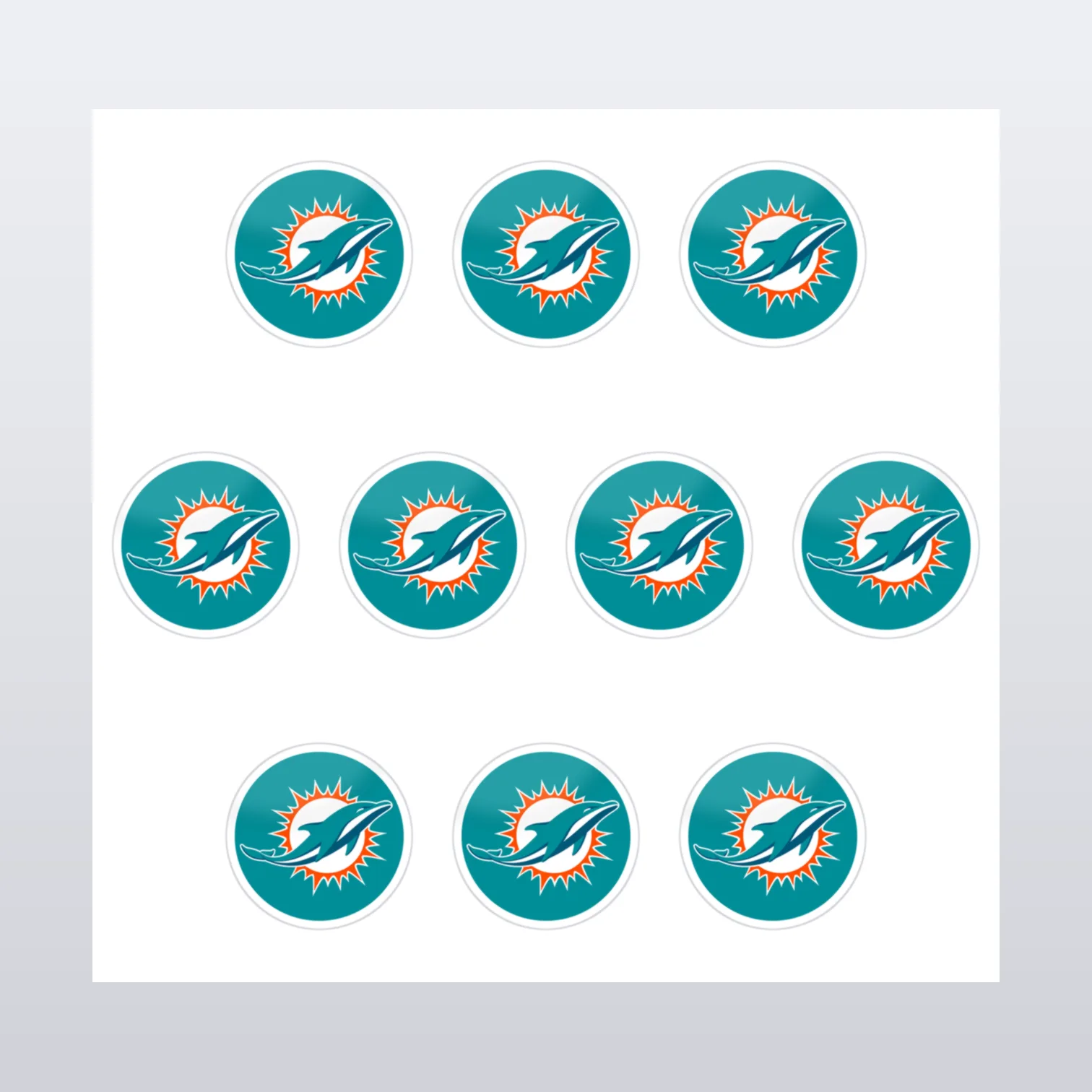 Miami Dolphins Aufkleber Set