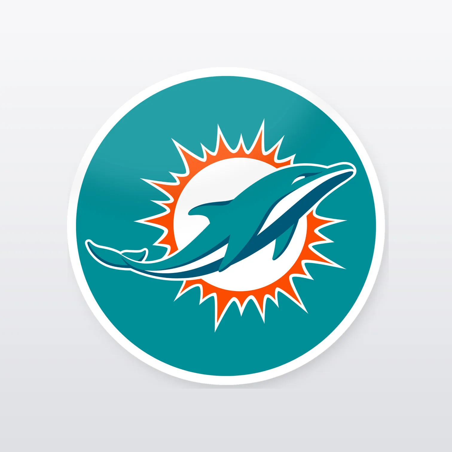 Miami Dolphins Aufkleber Set