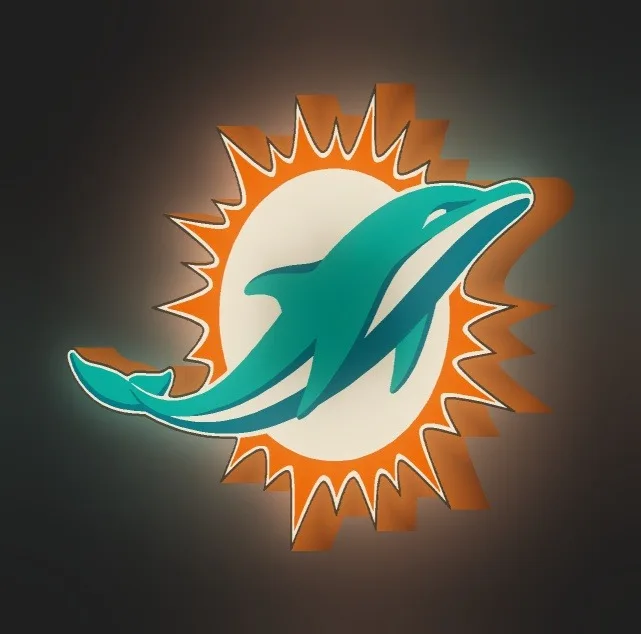 Miami Dolphins LED-Leuchtschild