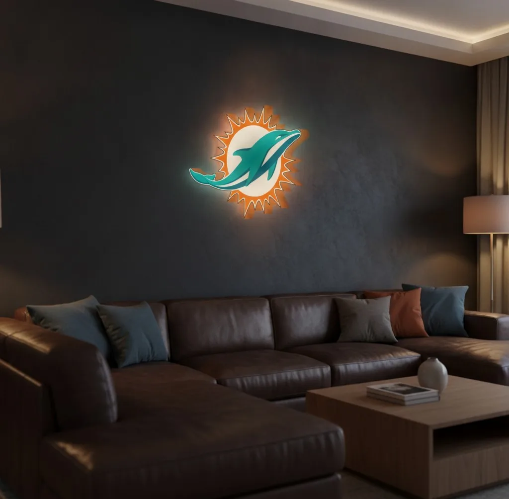 Miami Dolphins LED-Leuchtschild