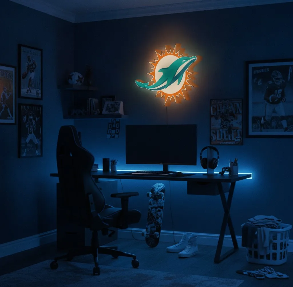 Miami Dolphins LED-Leuchtschild