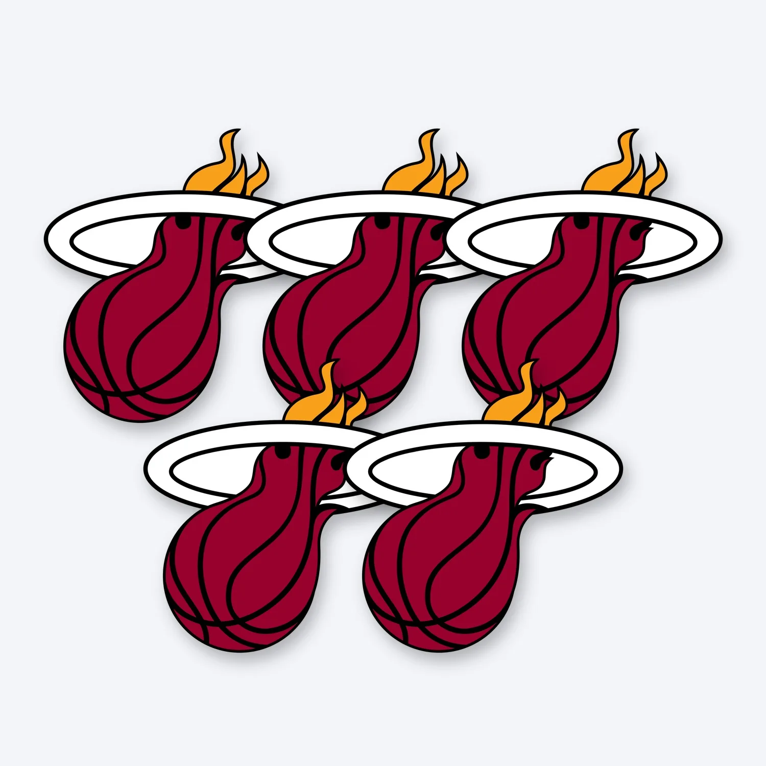 Miami Heat NBA Aufkleber Set