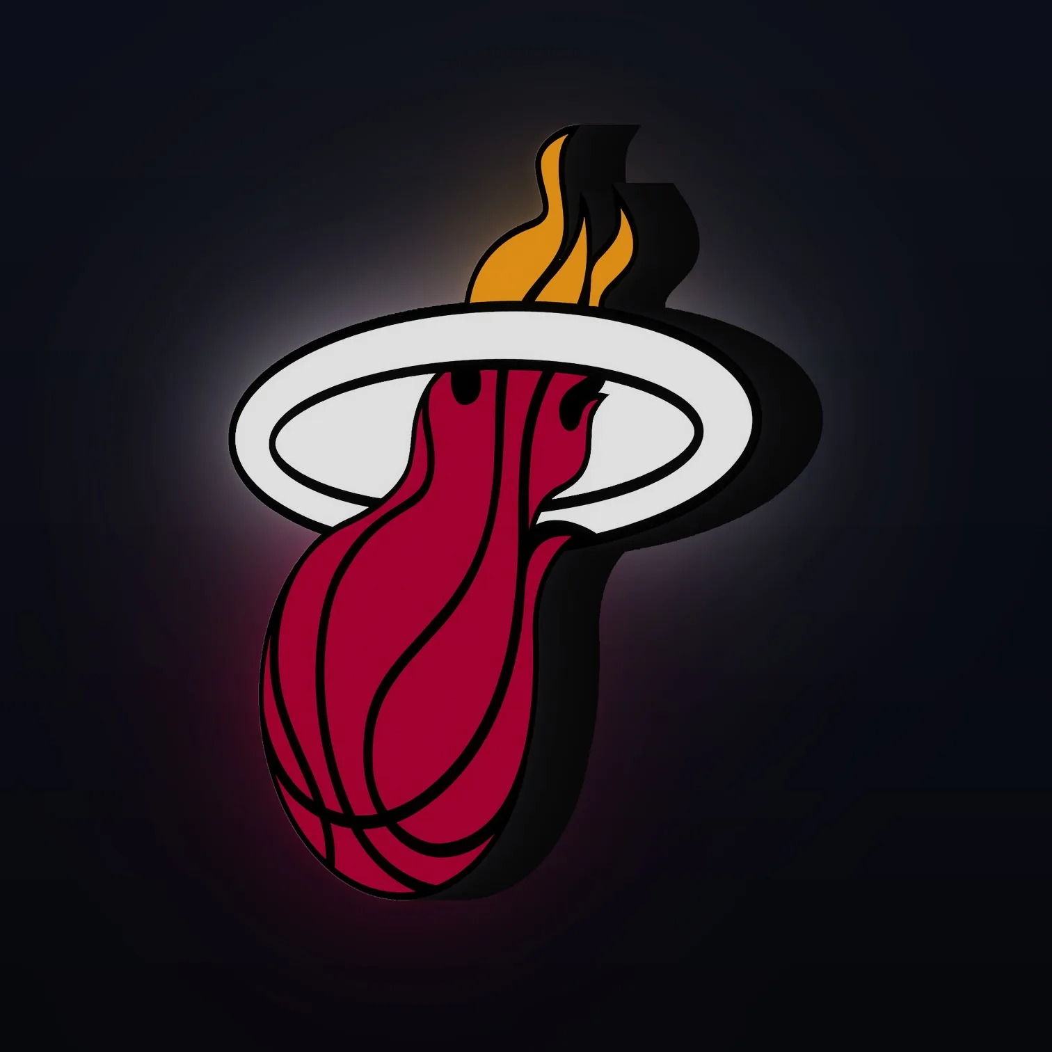 Miami Heat NBA LED-Leuchte