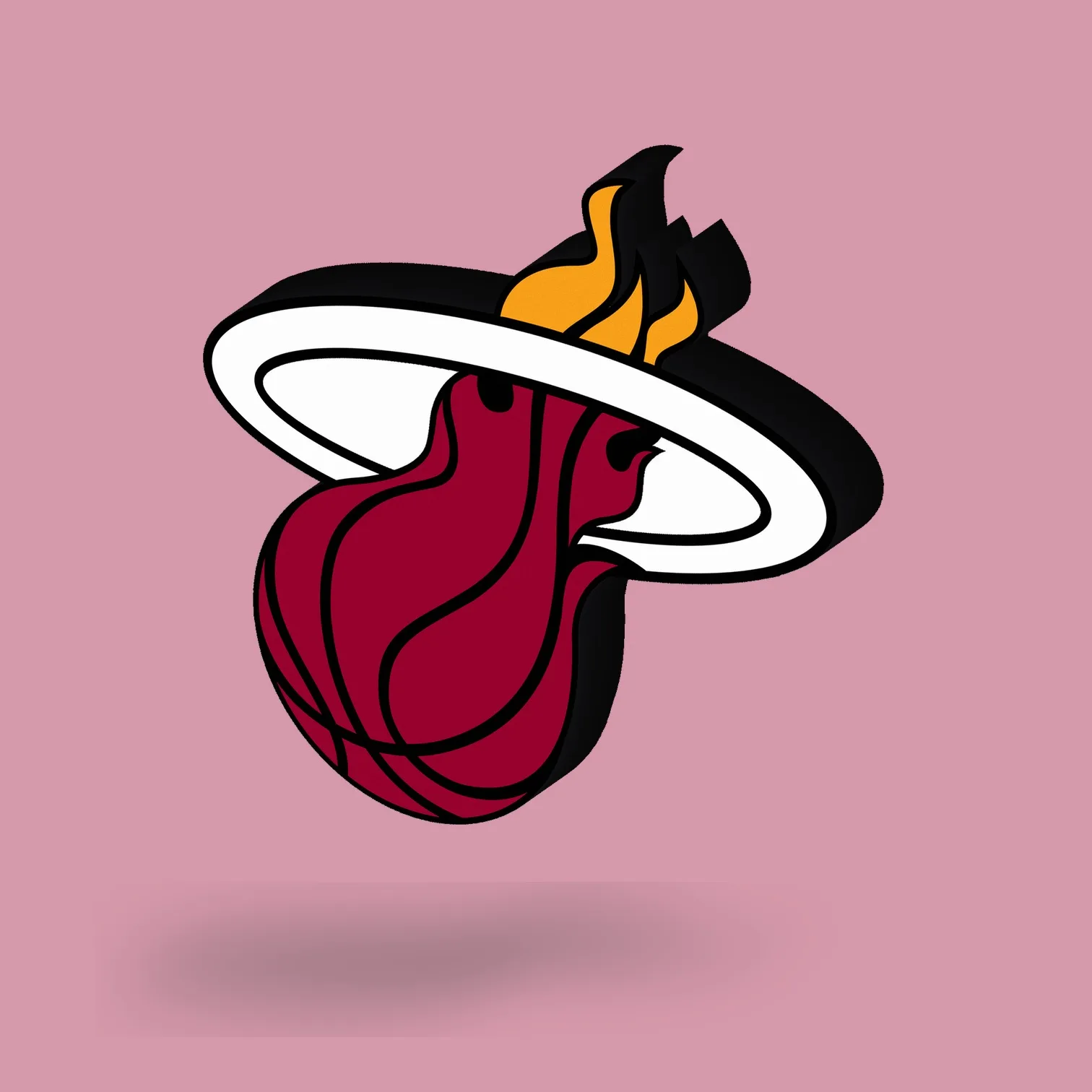 Miami Heat NBA LED-Leuchte