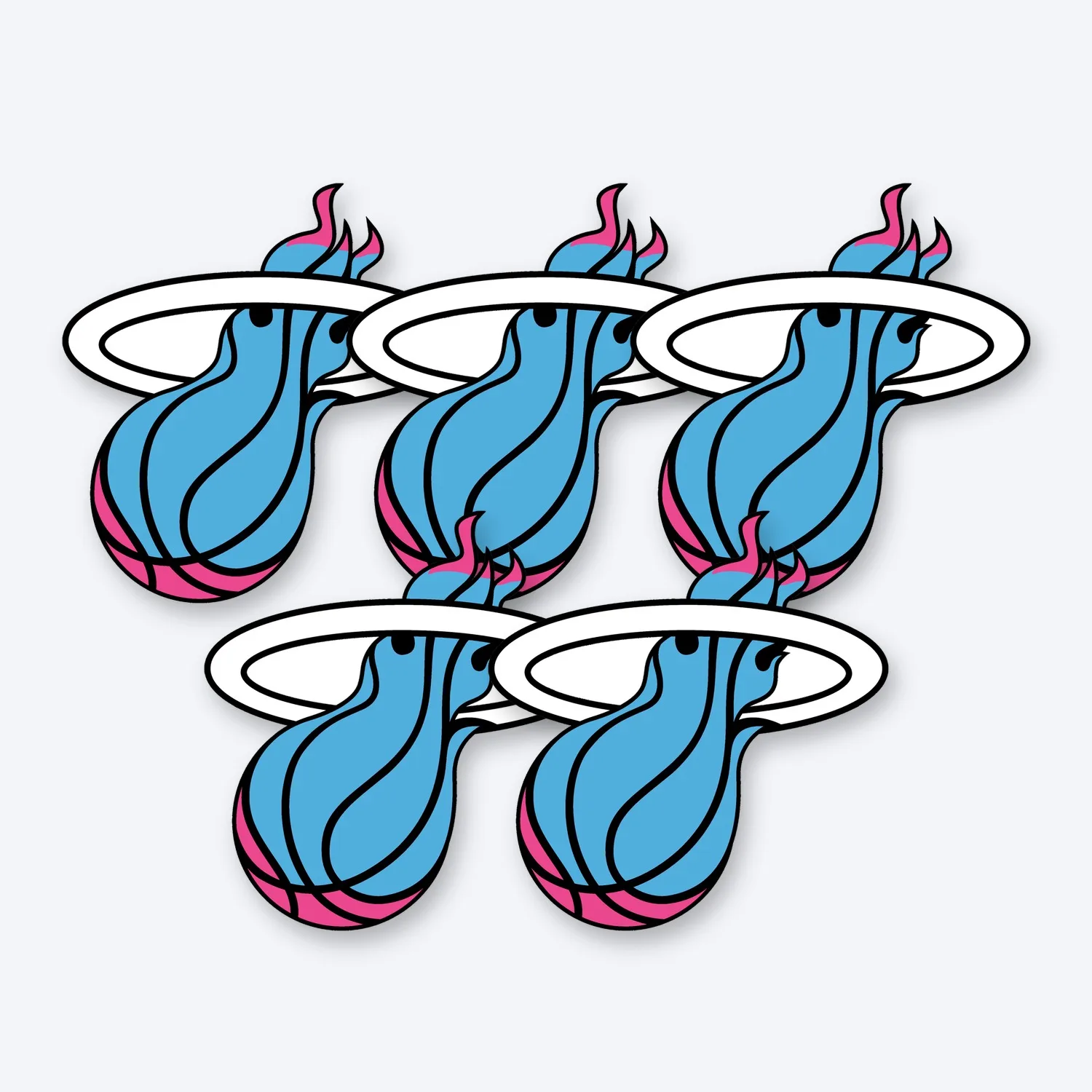 Miami Heat Vice NBA Aufkleber Set