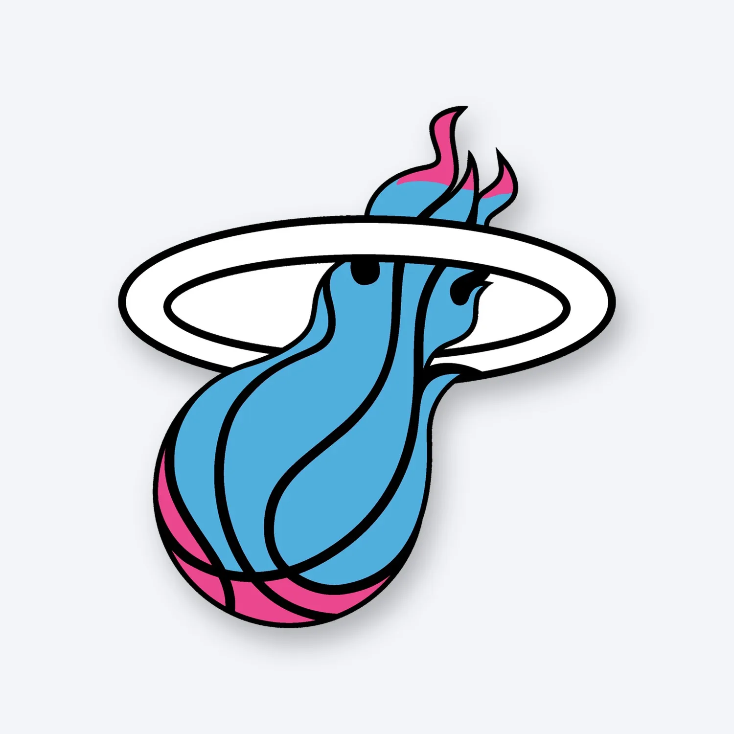 Miami Heat Vice NBA Aufkleber Set