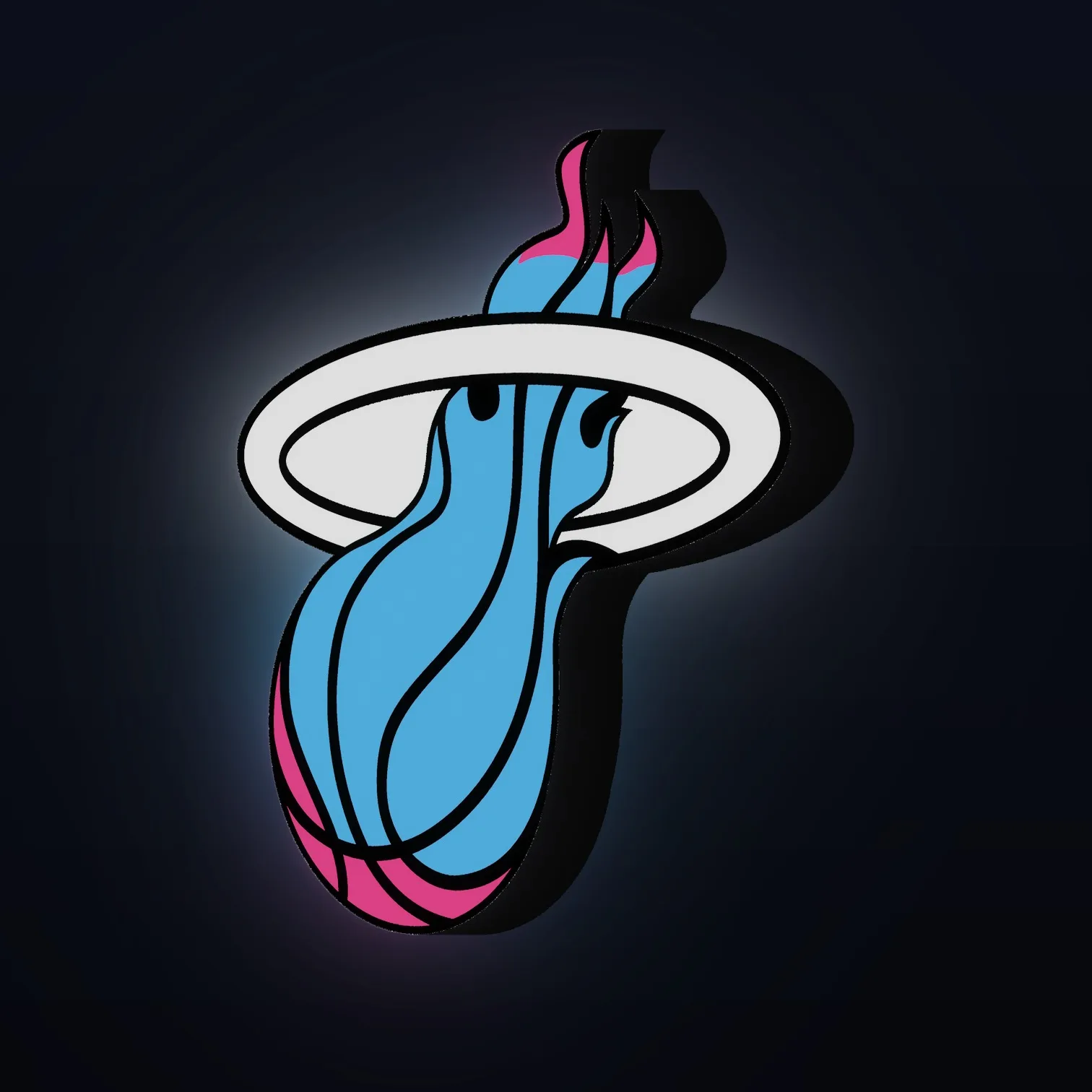 Miami Heat Vice NBA LED-Leuchte