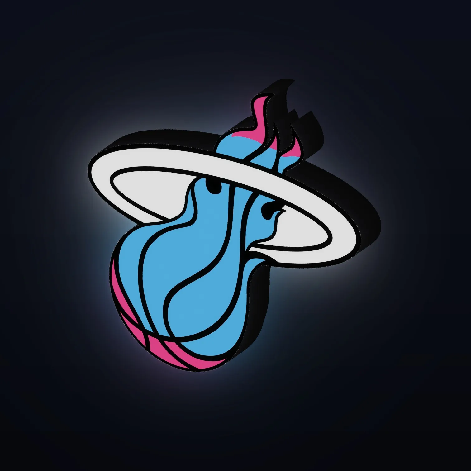 Miami Heat Vice NBA LED-Leuchte