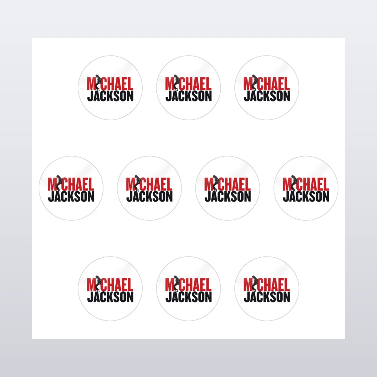 Michael Jackson Aufkleber Set – Aufkleber auf Bogen