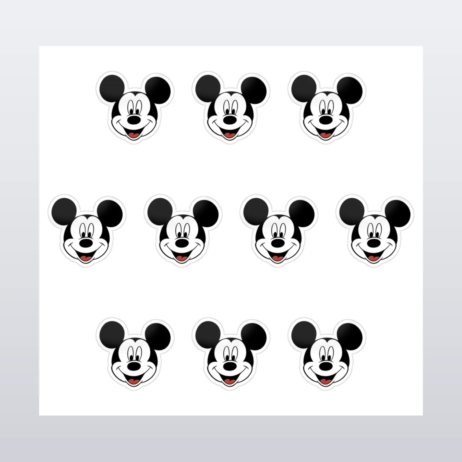 Micky Maus Aufkleber Set – Aufkleber auf Bogen