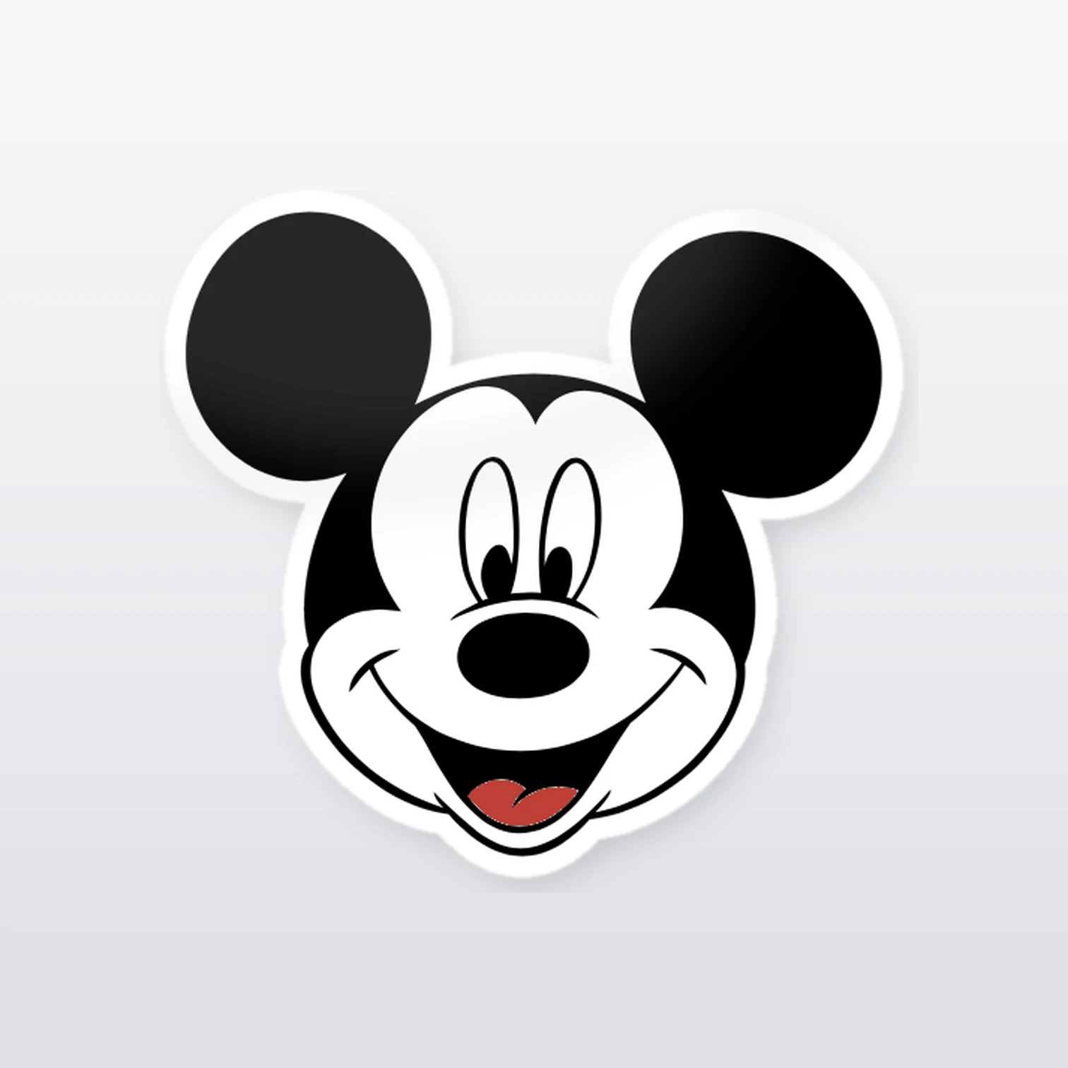 Micky Maus Aufkleber Set – einzelner Aufkleber in Großaufnahme