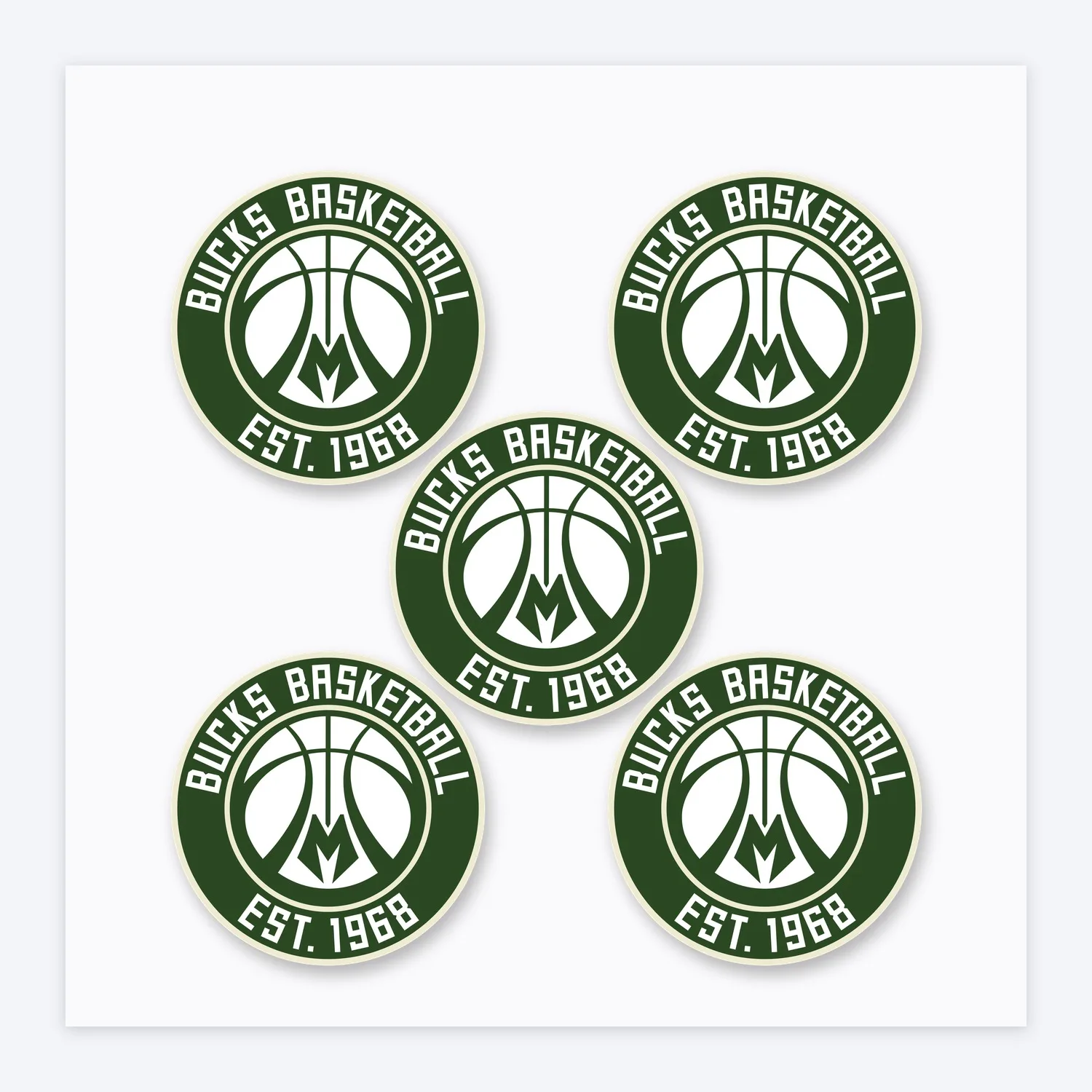 Milwaukee Bucks NBA Aufkleber Set II