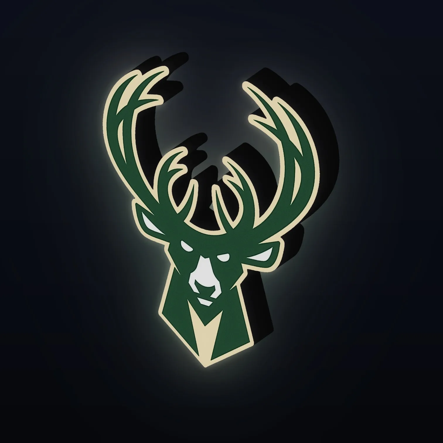 Milwaukee Bucks NBA LED-Leuchte
