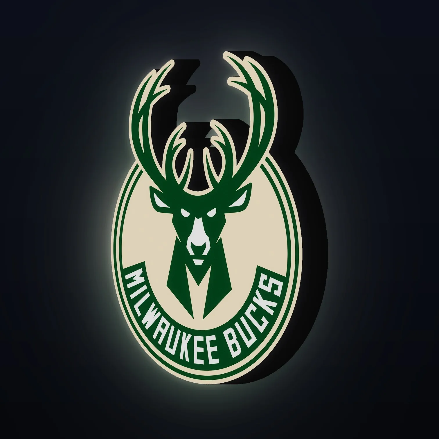 Milwaukee Bucks NBA LED-Leuchte III