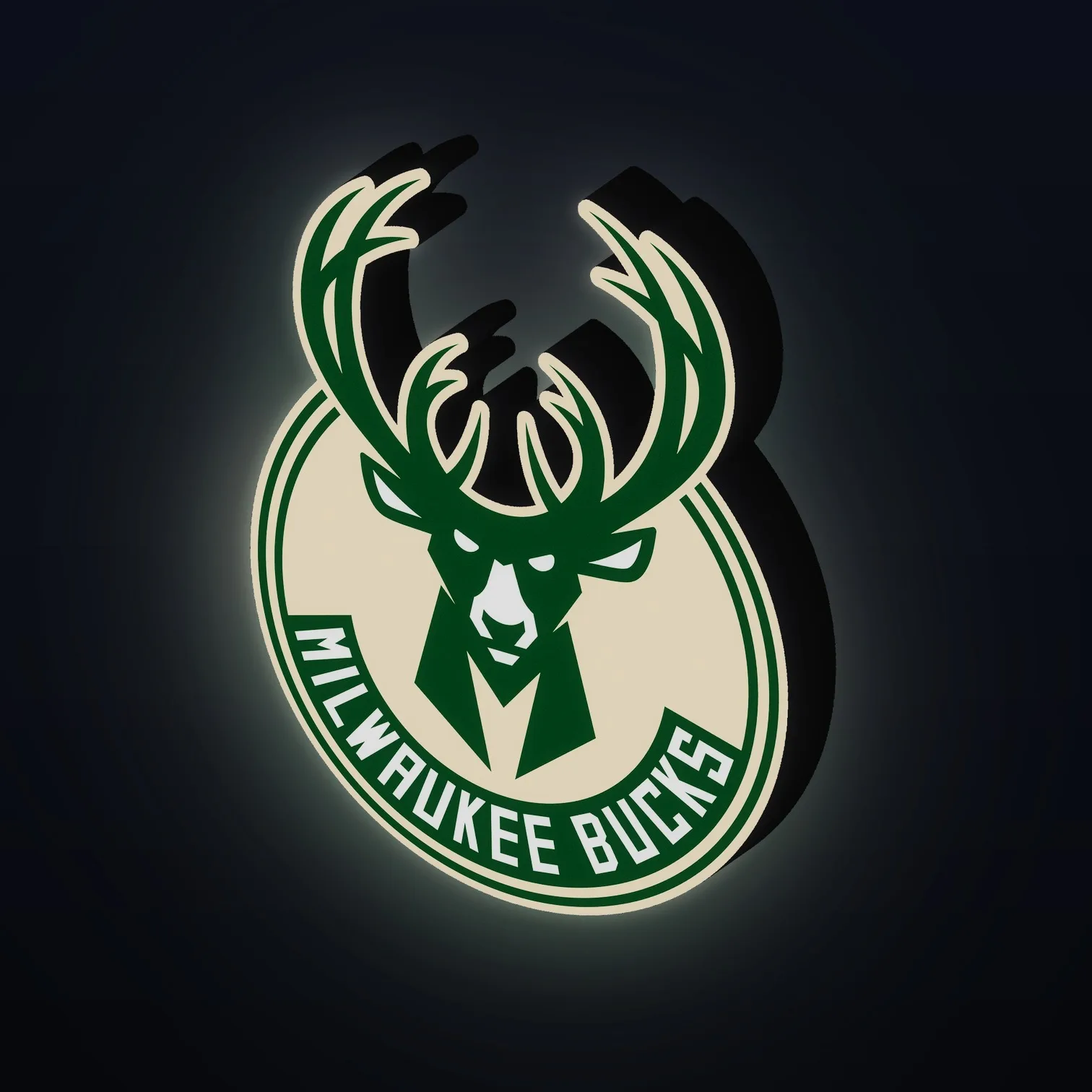 Milwaukee Bucks NBA LED-Leuchte III
