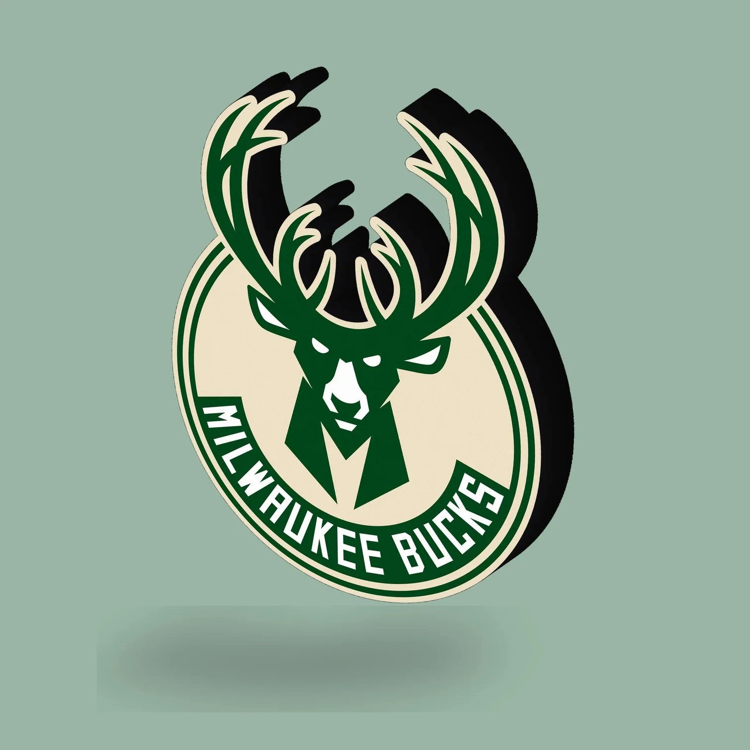 Milwaukee Bucks NBA LED-Leuchte III