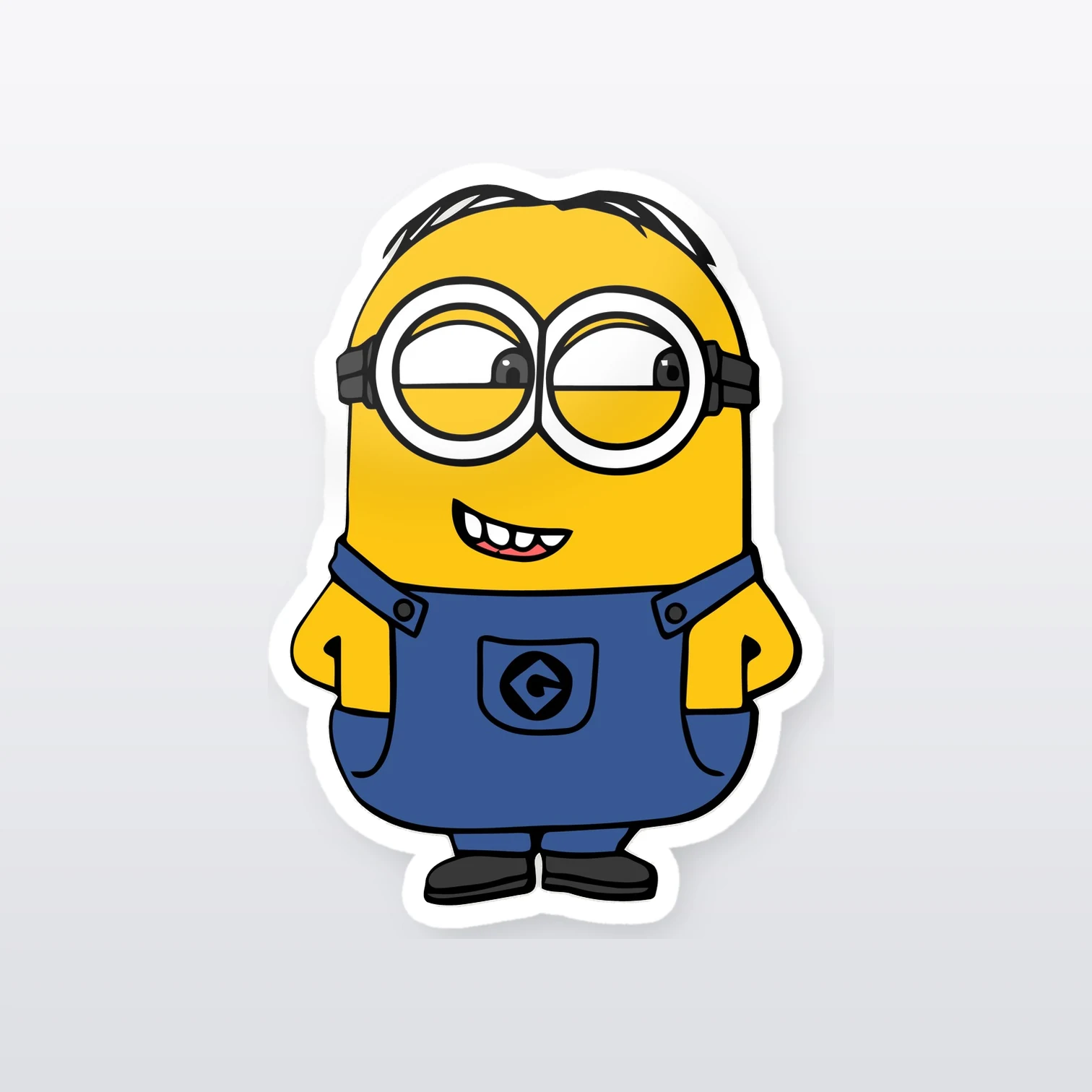 Minion II Aufkleber Set – einzelner Aufkleber in Großaufnahme