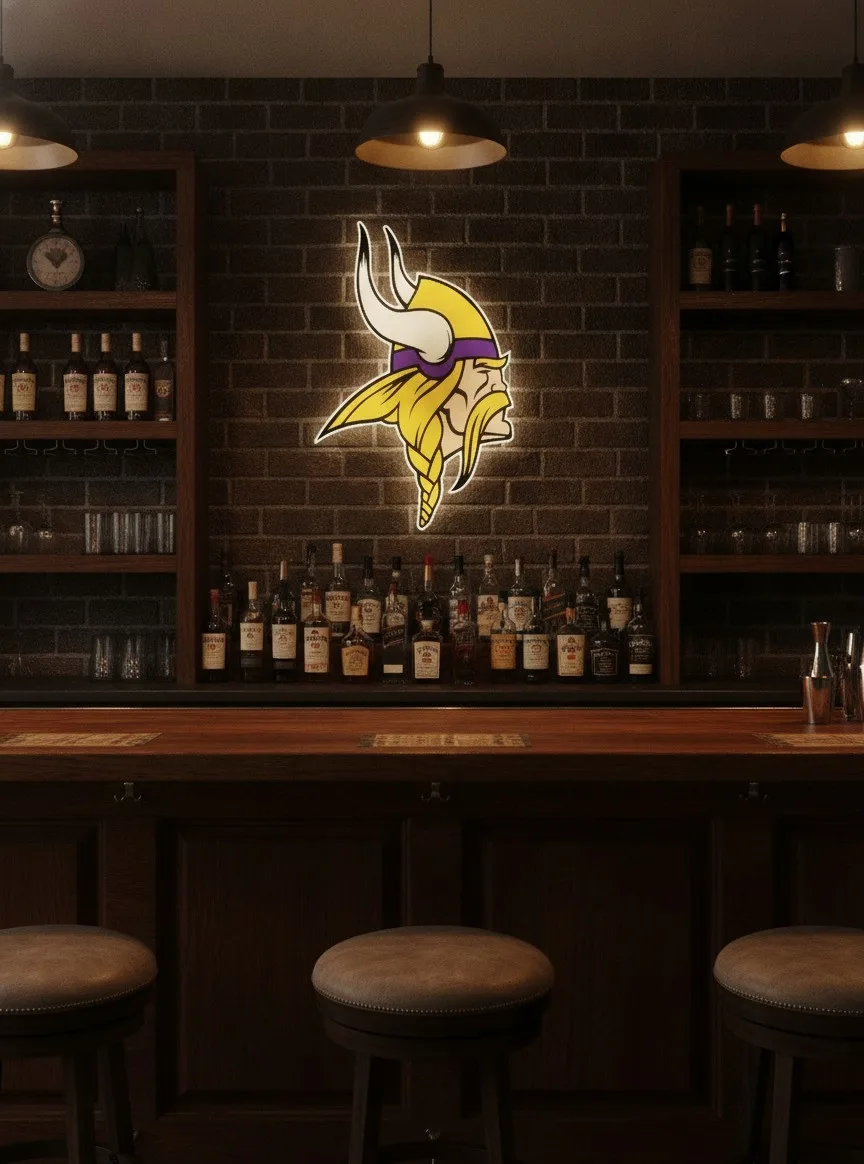 Minnesota Vikings LED-Leuchtschild