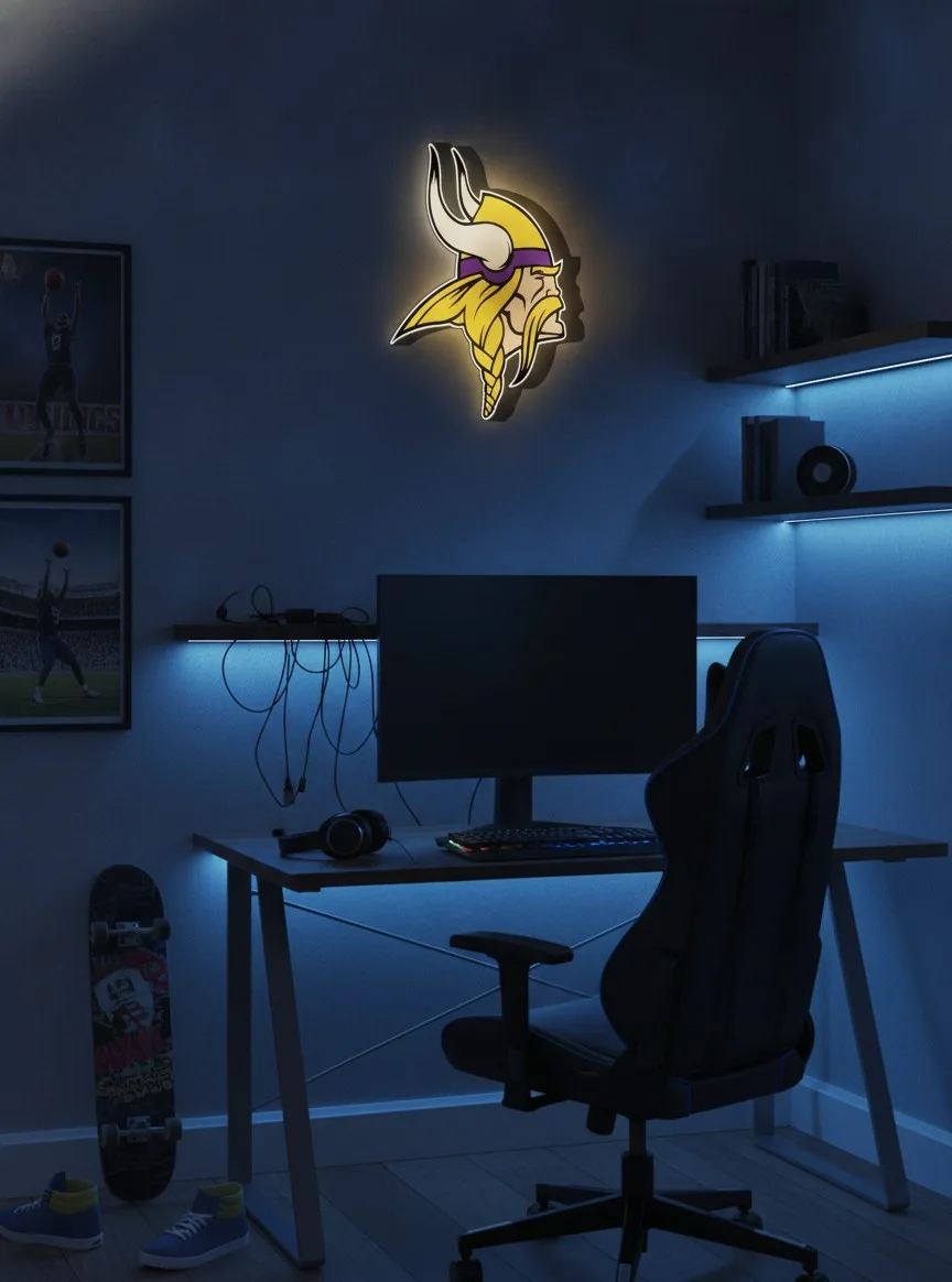 Minnesota Vikings LED-Leuchtschild