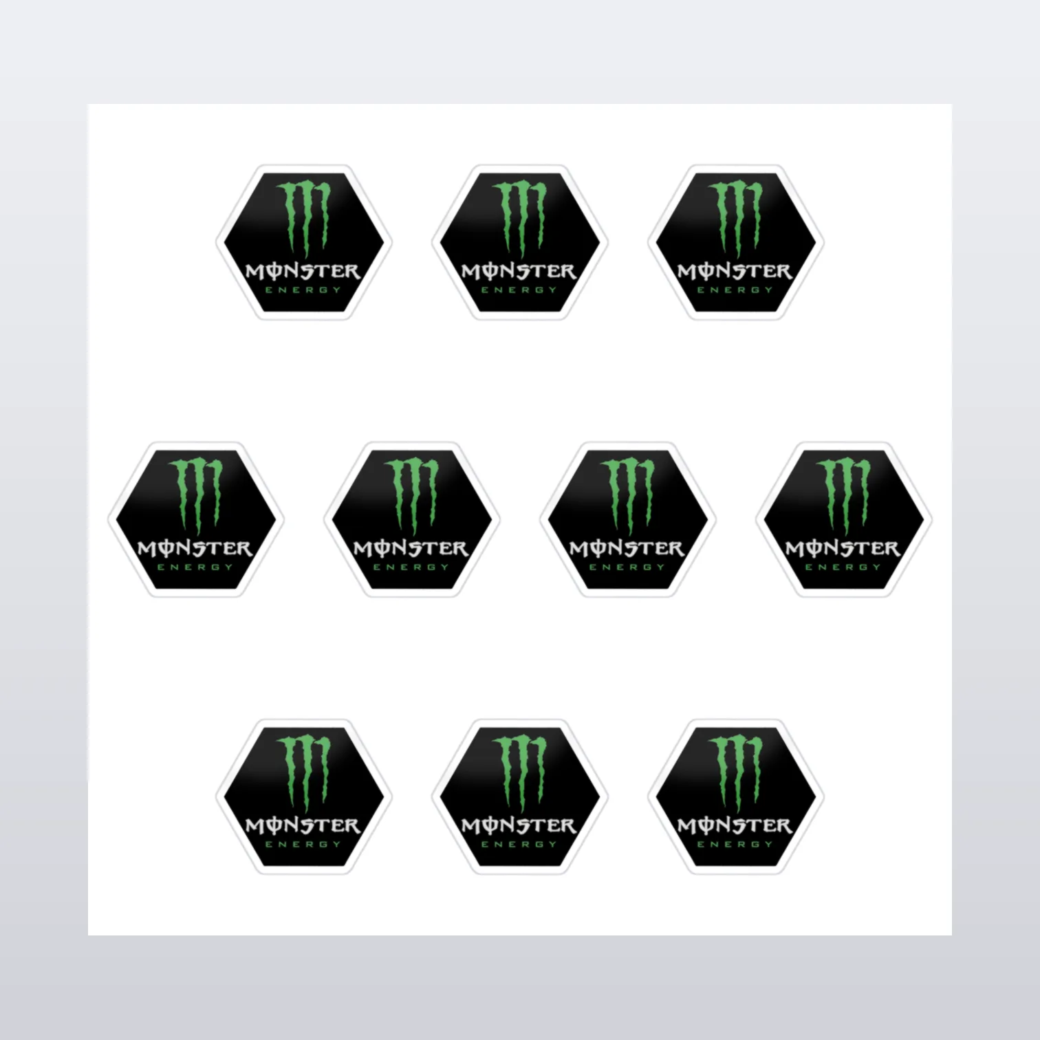 Monster Energy Aufkleber Set I – Aufkleber auf Bogen
