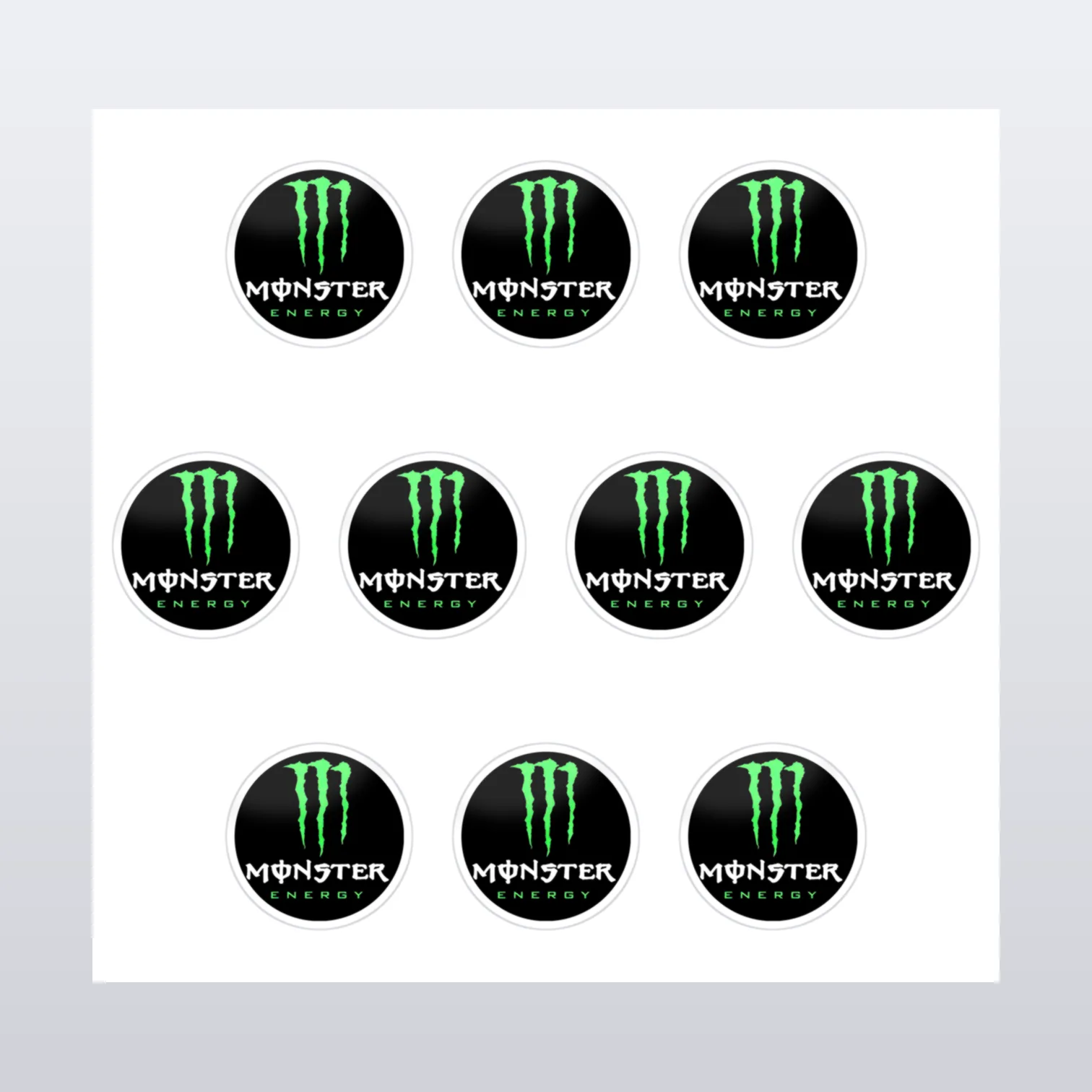 Monster Energy Aufkleber Set II – Aufkleber auf Bogen