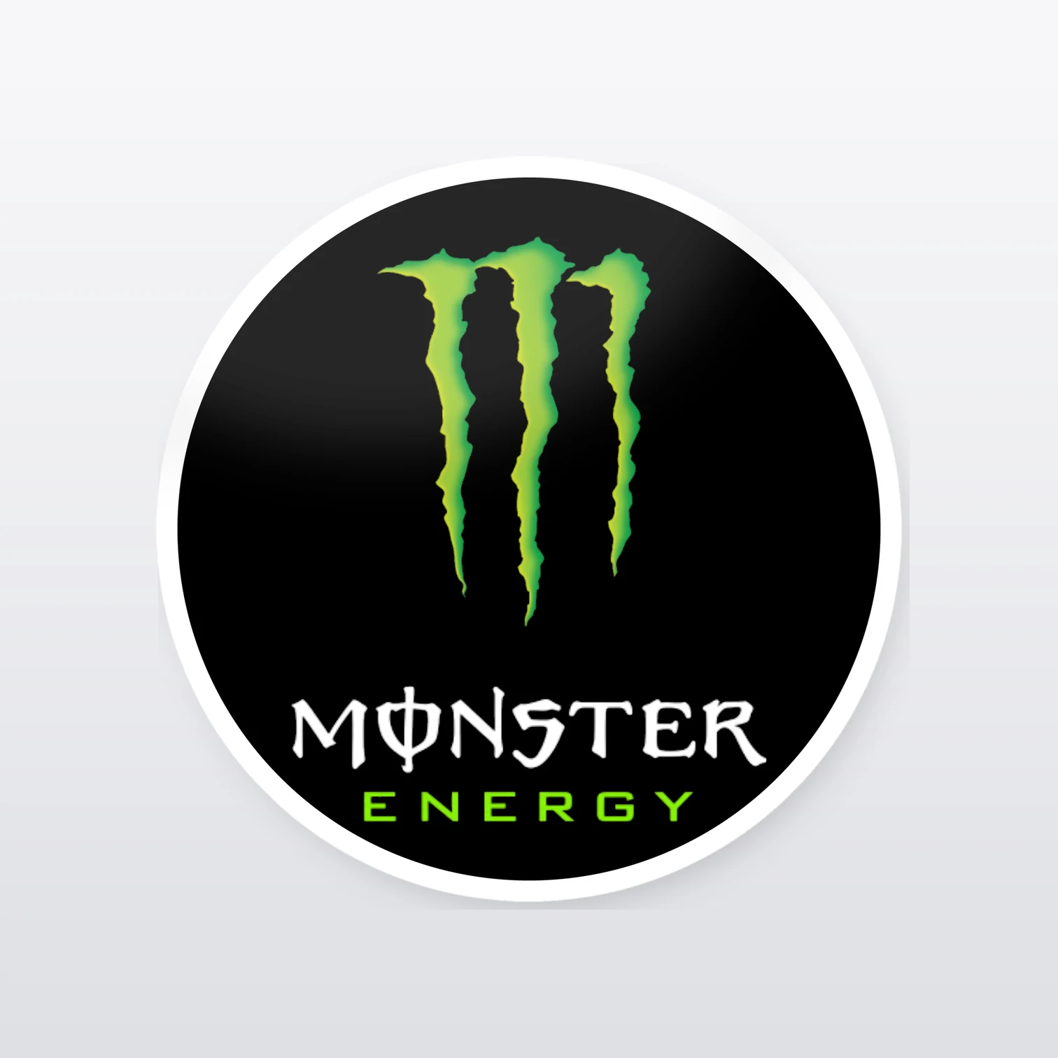 Monster Energy Aufkleber Set II – einzelner Aufkleber in Großaufnahme