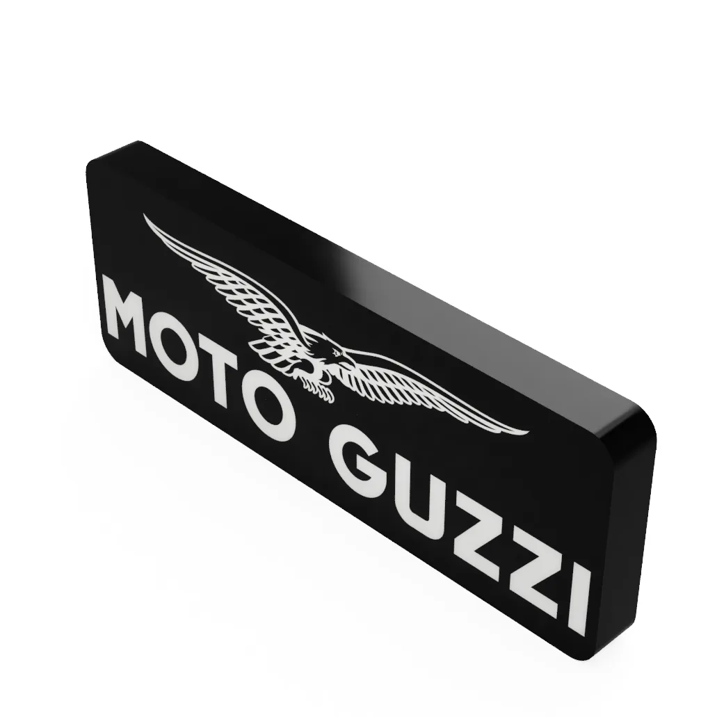 Moto Guzzi LED-Leuchte beleuchtet