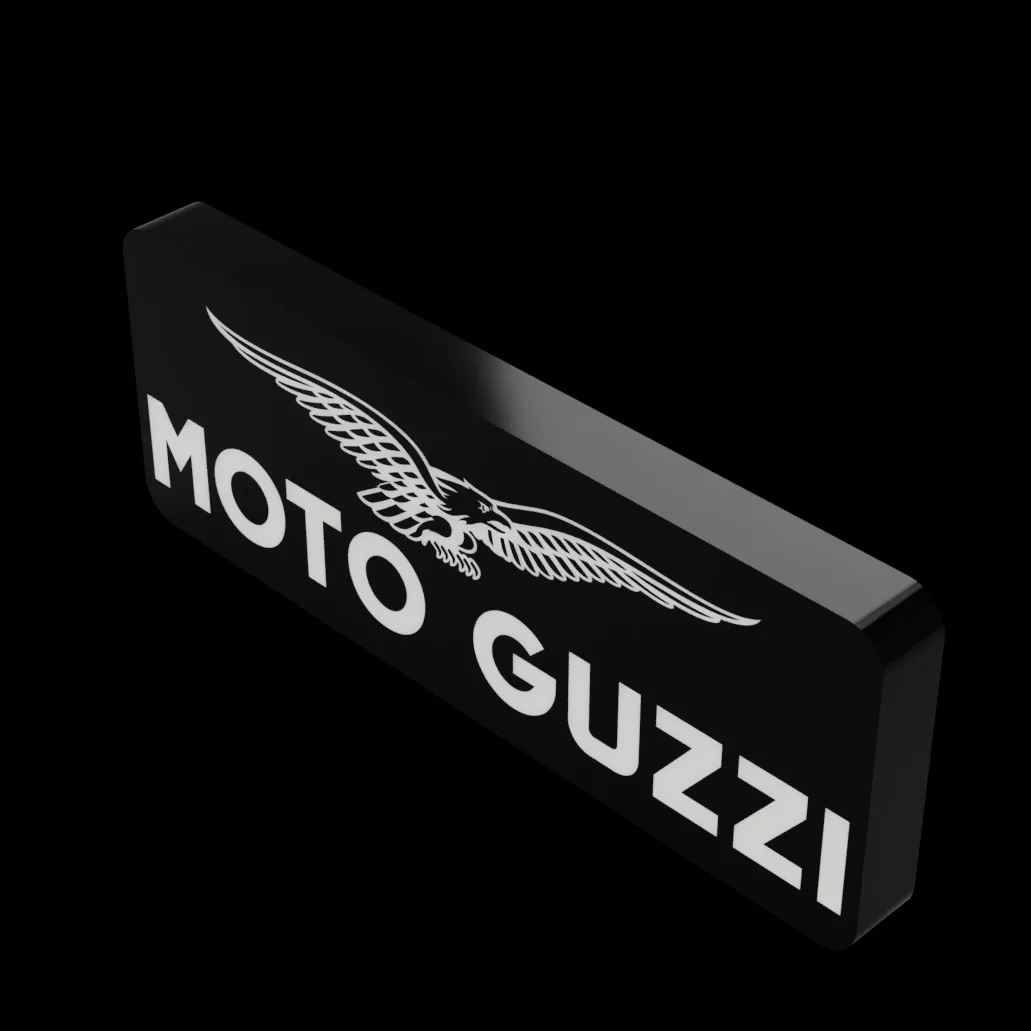 Moto Guzzi LED-Leuchte beleuchtet