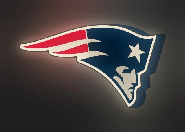 New England Patriots LED-Leuchtschild